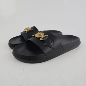 Versace Medussa Men's Black Slides
