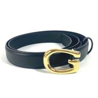 Gucci G-Buckle Leather Belt