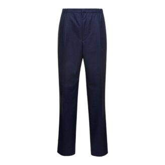 Fendi Blue Straight-Leg Pants