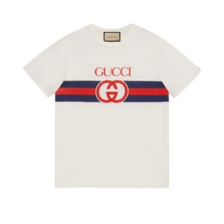 Gucci Interlocking G Web Stripe T-Shirt