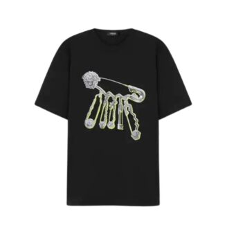 Versace Safety Pin Graphic T-Shirt