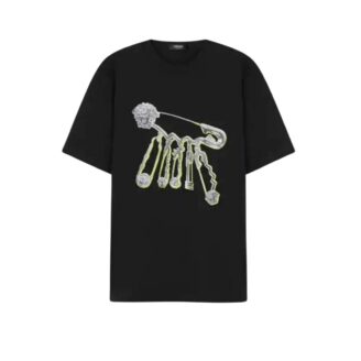 Versace Safety Pin Graphic T-Shirt