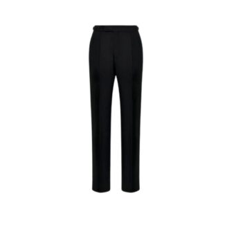 Toplagy Black Tuxedo Tailored Wool Trousers