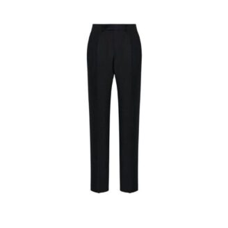 Toplagy Black Tailored Wool Trousers