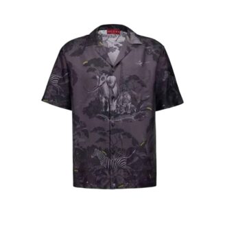 Gucci Flora and Fauna Print Silk Shirt