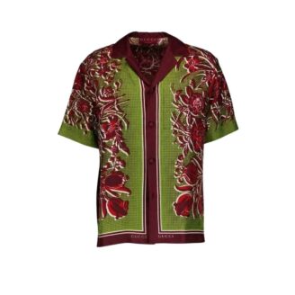 Gucci Floral Print Silk Shirt