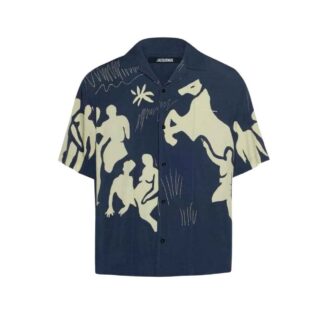 Jacquemus Le Chemise Jean Figural Print Shirt