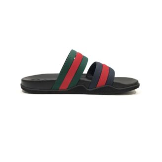 Gucci Web Double Strap Slides