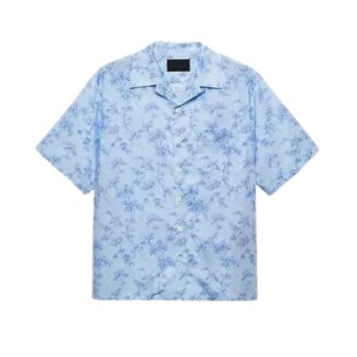 Prada Floral Print Cotton Shirt