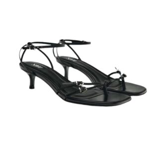 ZARA Buckled Strappy Leather Sandal Heels