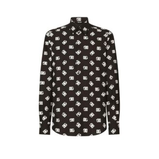 Dolce & Gabbana DG Logo-Print Cotton Shirt