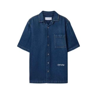 Off-White Denim Short-Sleeve Overshirt