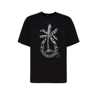 Dolce & Gabbana Palm Tree Print Cotton T-Shirt