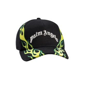 Palm Angels Flames Curved Logo Cap