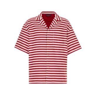 Gucci Striped Cotton Bowling Shirt